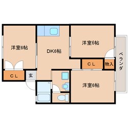 大和八木駅 徒歩8分 2階の物件間取画像